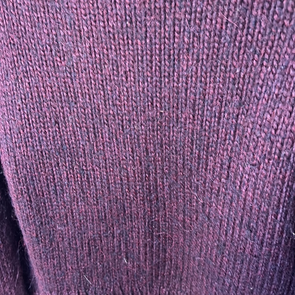 Sold - Size small club, Monaco wool and alpaca blend maroon knit sweater - Picture 5 of 5